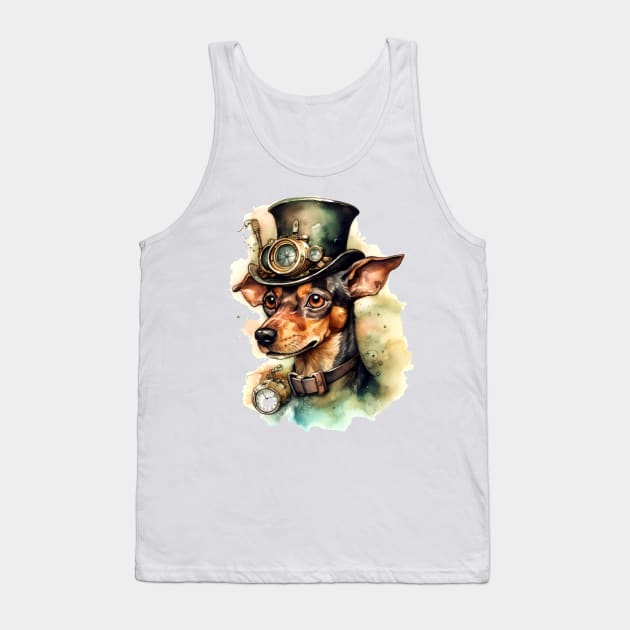 Steampunk dog Tank Top by erzebeth